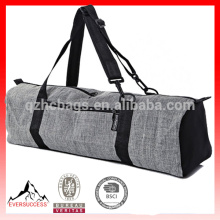 Zip Cargo Pocket Yoga Mat Bags ,Grey Cotton